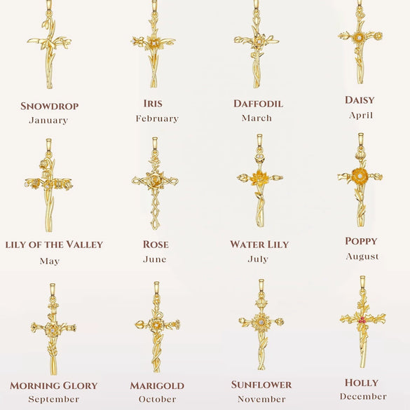 Wholesale Necklace Copper Titanium Steel Flower Pattern Stereo Vacuum Color Preservation
