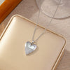 Wholesale Necklace Copper Titanium Steel Geometric Peach Heart Electroplating Light Luxury Style For Women