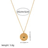 Wholesale Necklace Copper Titanium Steel Geometric Vintage Cross Pendant Electroplating O Chain