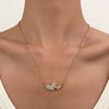 Wholesale Necklace Copper Zircon Electroplating Geometric Heart Shape For Women
