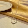 Wholesale Necklace Copper Zircon Electroplating Geometric Heart Shape For Women