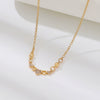Wholesale Necklace Copper Zircon Electroplating Geometric Heart Shape For Women