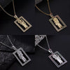 Wholesale Necklace Copper Zircon Geometric Electroplating Pendant For Ladies