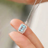 Wholesale Necklace Copper Zircon Geometric Light Luxury Ochain Pendant For Women