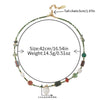 Wholesale Necklace Czech Beads Natural Freshwater Pearls Red Agate Copper Geometric Electroplated O Word Chain For Women