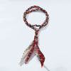 Wholesale Necklace Fabric Hand Woven Geometric Rice Beads