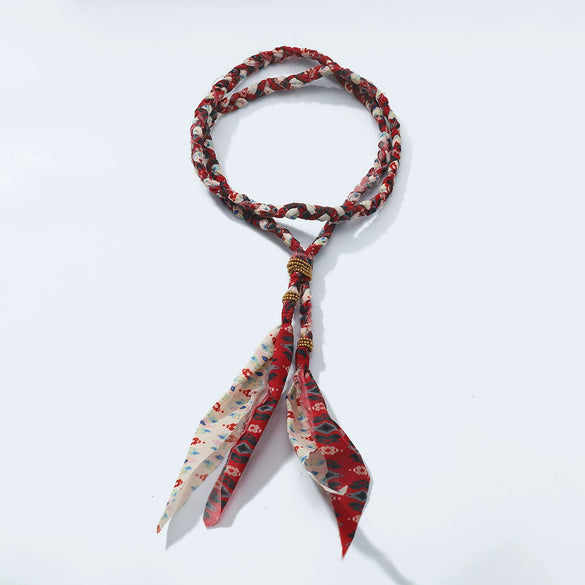 Wholesale Necklace Fabric Hand Woven Geometric Rice Beads