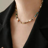 Wholesale Necklace Freshwater Pearl Crystal Beaded Geometric Handmade Retro Design For Women