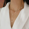 Wholesale Necklace Freshwater Pearl Minimalist Rice Droplet Shape 925 Silver For Girls