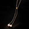 Wholesale Necklace Freshwater Pearl Tassel Vintage Fashion Copper Electroplated Geometric Style