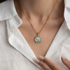 Wholesale Necklace Freshwater Pearl Titanium Steel Copper Flower Electroplating Design For Women