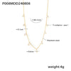 Wholesale Necklace Freshwater Pearl 316L Stainless Steel Geometric Electroplated For Women