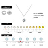 Wholesale Necklace Geometric Light Luxury Style S925 Sterling Silver Diamond Inlaid For Women