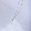 Wholesale Necklace Geometric Tassel Pearl S925 Sterling Silver Zircon
