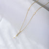 Wholesale Necklace Geometric Tassel Pearl S925 Sterling Silver Zircon