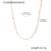 Wholesale Necklace Handmade Beaded Freshwater Pearl Geometric Stainless Steel Electroplating Women's