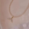Wholesale Necklace Imitation Pearl Mermaid Fishtail Beaded Alloy Electroplating For Women