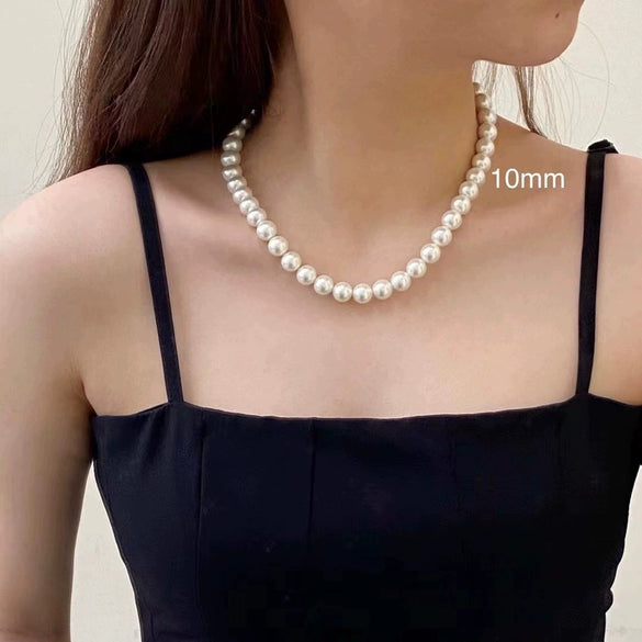 Wholesale Necklace Imitation Pearl Simple Geometric Clavicle Chain