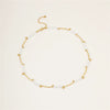 Wholesale Necklace Imitation Pearl Stainless Steel Geometric Electroplating Women's