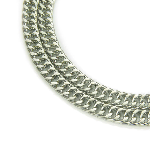 Wholesale Necklace Iron Geometric Cuban Chain Electroplated Men's Retro Hiphop Style