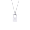 Wholesale Necklace Jewelry Stainless Steel And Titanium Steel Ancient English Letter Lock Pendant Electroplated For Women