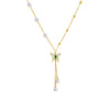 Wholesale Necklace Metal Steel Tassel Pearl Pendant Retro Style Animal Design Electroplated