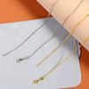 Wholesale Necklace Mixed Material Copper Zircon Inlay Oshaped Chain Box Chain Lip Chain Clip Bead Chain Pearl Chain Plain Chain Allmatch