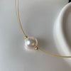 Wholesale Necklace Mixed Material Pearl Geometric Style Electroplating Women's
