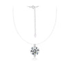 Wholesale Necklace Moissanite 925 Sterling Silver Geometric Set With Diamonds Fishing Line Chain Women's Simple Style