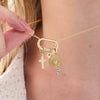 Wholesale Necklace Multipendant Series Pearl Love Cross Stainless Steel Goldplated Geometric O Word Chain