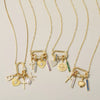 Wholesale Necklace Multipendant Series Pearl Love Cross Stainless Steel Goldplated Geometric O Word Chain