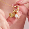 Wholesale Necklace Multipendant Series Pearl Love Cross Stainless Steel Goldplated Geometric O Word Chain