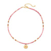 Wholesale Necklace Natural Stone Stainless Steel Copper Geometric Sunflower Handmade For Women