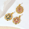 Wholesale Necklace Pendant Copper Enamel Glaze Flower Dripping Oil Style