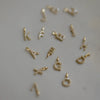 Wholesale Necklace Pendant S925 Sterling Silver K Gold Plated Letter Shaped With Zirconia Lovely Style