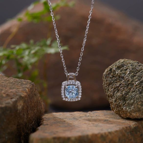 Wholesale Necklace Pendant 925 Sterling Silver Set With Gems Cross Chain