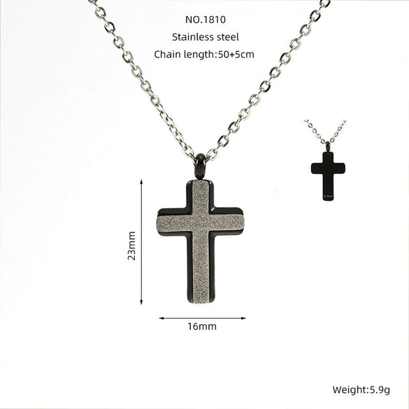 Wholesale Necklace Pendant 316L Stainless Steel 316L Stainless Steel Geometric Hiphop Style Electroplated Unisex