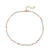Wholesale Necklace Plastic Pearls Natural Freshwater Pearls Rice Beads Stainless Steel Geometric Style Vacuum Plated