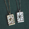 Wholesale Necklace Retro Light Luxury Star Moon Copper Pendant With Geometric Pattern And Electroplating Process For Women