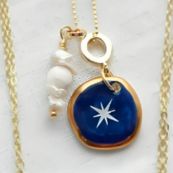 Wholesale Necklace Retro Style Copper Bow Flower Pendant Electroplating