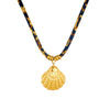 Wholesale Necklace Retro Style Goldplated Stainless Steel Animal Zodiac Printed Pendant Rope Chain