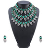Wholesale Necklace Rhinestone Inlaid Snake Bone Chain Love Water Drops Bell Pattern Women's Accessories