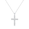 Wholesale Necklace S925 Silver Cross Pendant With Pearls Fashion Ol Style For Women