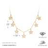 Wholesale Necklace S925 Sterling Silver Fivepointed Star Inlaid Zircon Ochain For Women
