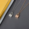 Wholesale Necklace S925 Sterling Silver Geometric Electroplating Women's Letter Clavicle Chain
