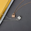 Wholesale Necklace S925 Sterling Silver Geometric Electroplating Women's Letter Clavicle Chain