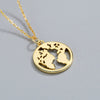 Wholesale Necklace S925 Sterling Silver Geometric Hollow Coin Cross Chain Female Accessories Electroplating