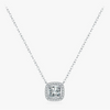 Wholesale Necklace S925 Sterling Silver Geometric Mixed Gem Inlay Set With Precious Stones Women's Cross Chain