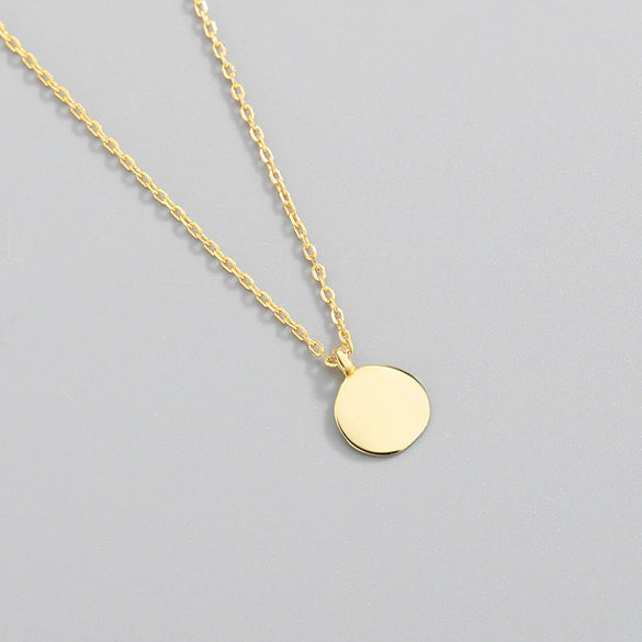 Wholesale Necklace S925 Sterling Silver Geometric Pendant Electroplated Cross Chain For Women