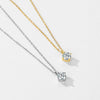 Wholesale Necklace S925 Sterling Silver Geometric Single Diamond High Sense Women's Cross Chain